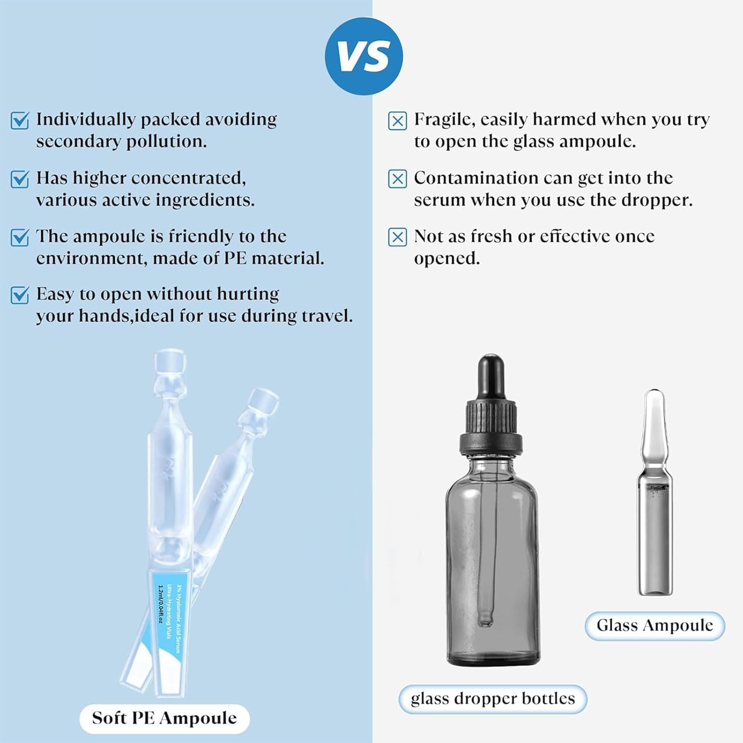 tropame applying vial serum to hands demonstrating easy, mess-free use