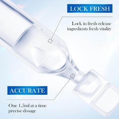 tropame close-up of one vial and cap highlighting single-use sanitary packaging