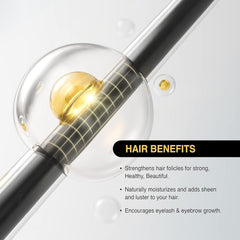 Tropic Isle Living oil in hands applied to wet hair for sealing moisture