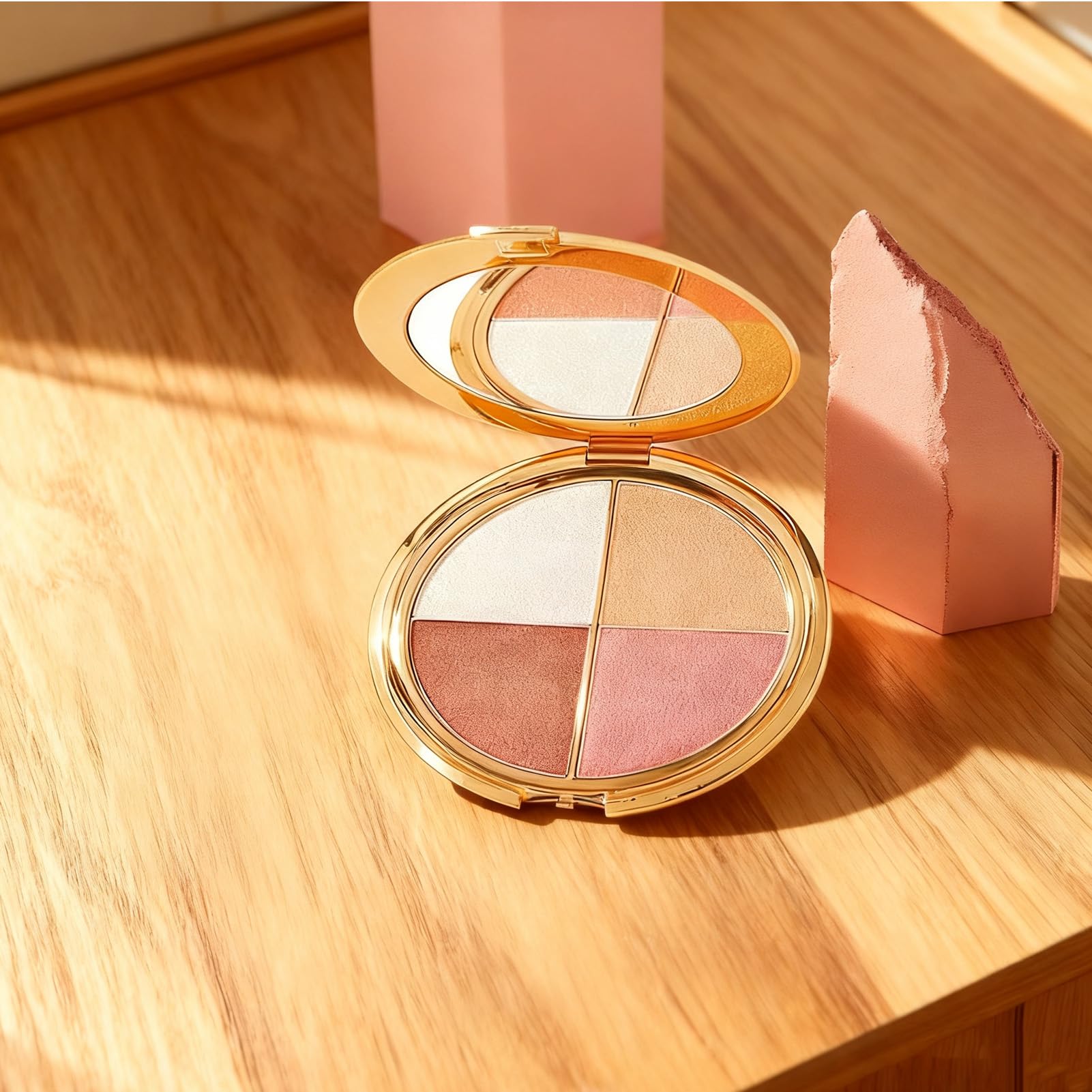 TRTYEF swatches of four shades demonstrating blendable payoff and color harmony