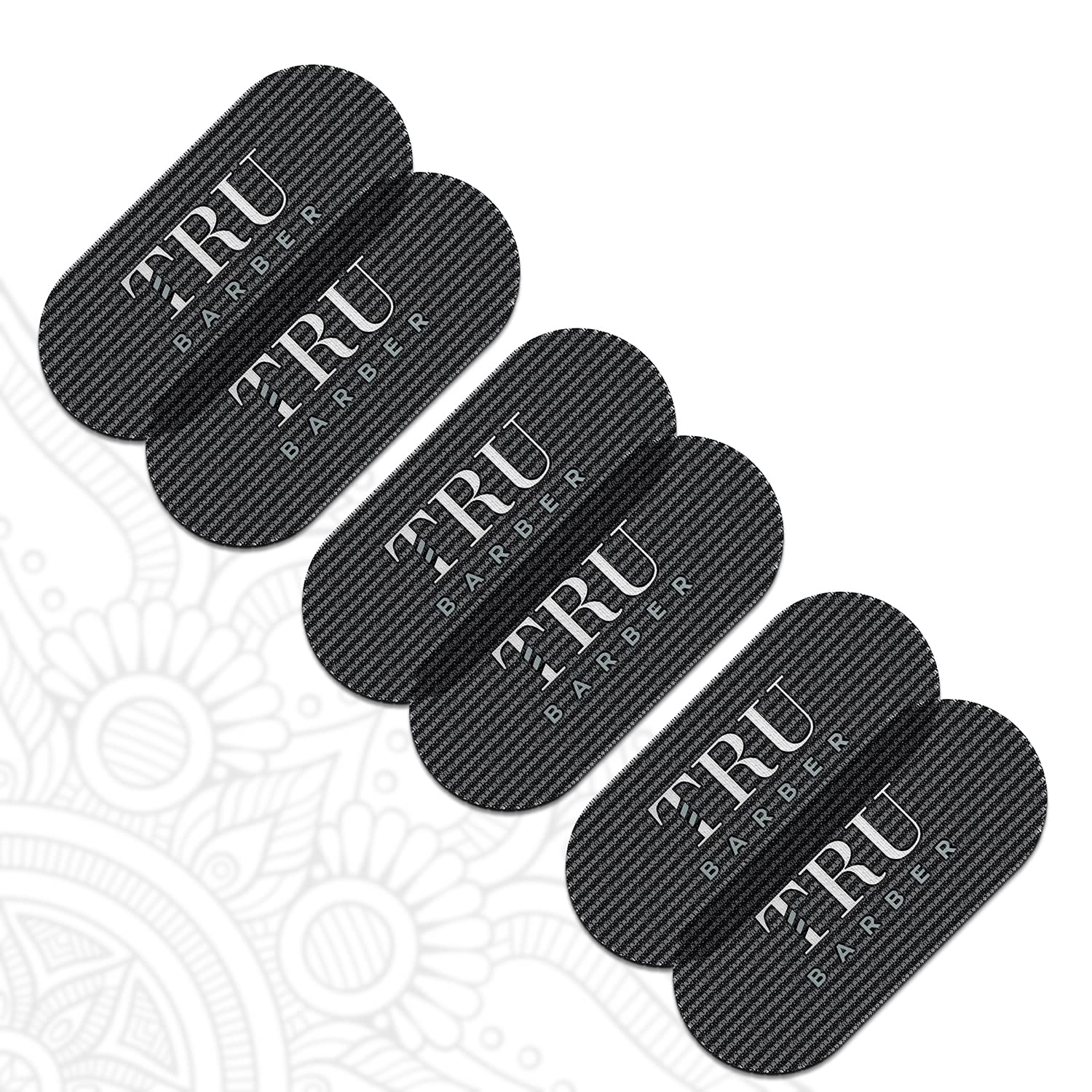TRU BARBER front view of six hair clips showing durable hold