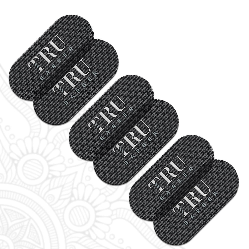 TRU BARBER front view of six hair clips showing durable hold