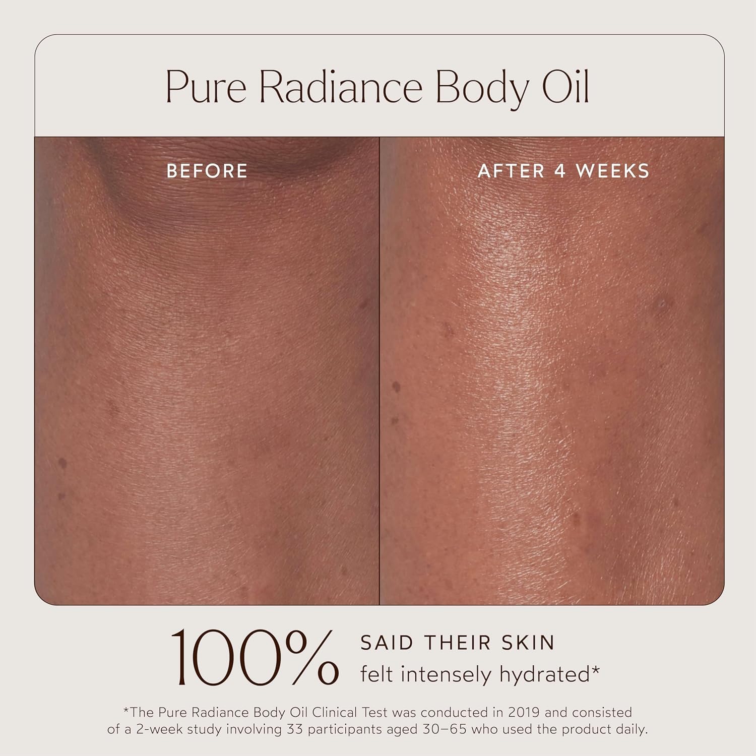 Applying oil to leg highlighting True Botanicals long-lasting hydration benefit