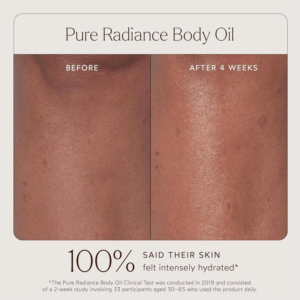 Applying oil to leg highlighting True Botanicals long-lasting hydration benefit