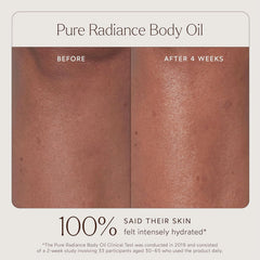 Applying oil to leg highlighting True Botanicals long-lasting hydration benefit