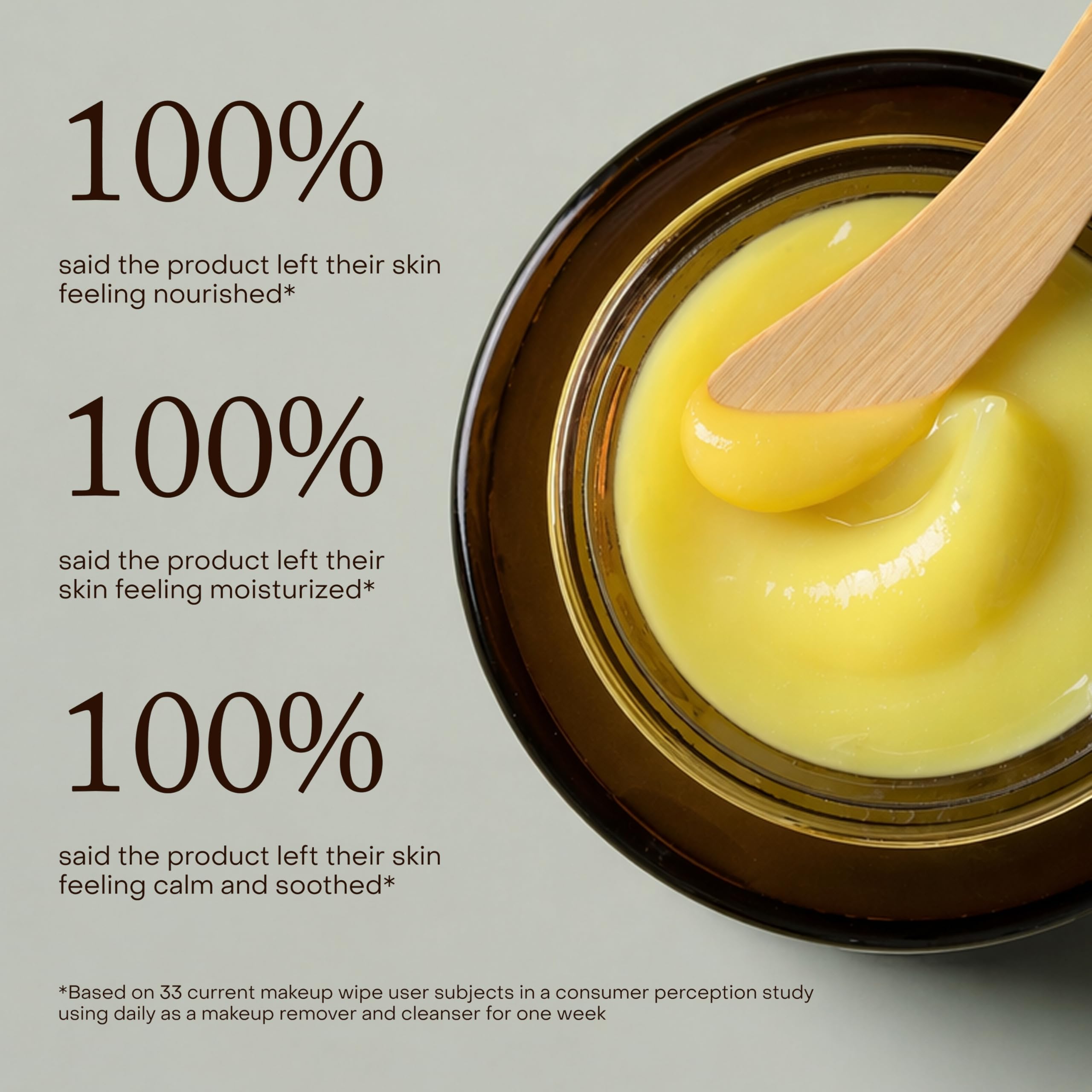 True Botanicals balm turning from solid to oil on fingertips for efficient makeup removal