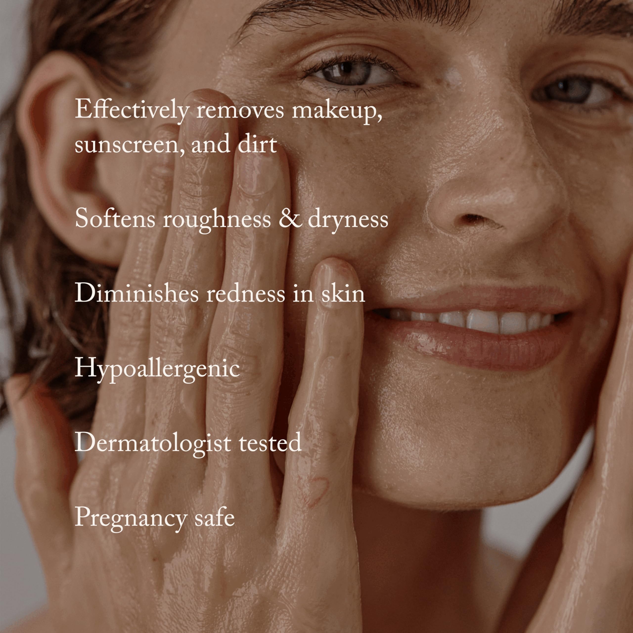 True Botanicals wooden scoop lifting balm to show easy application and portion control