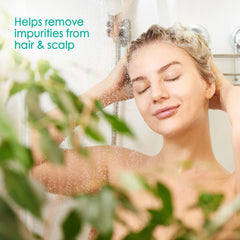True+Real bottle on bathroom shelf with towel, lifestyle calm and rejuvenation