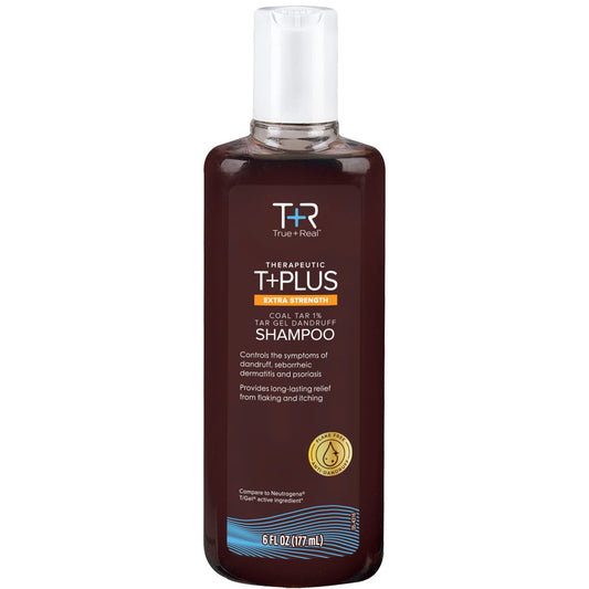 True+Real front bottle view showing therapeutic gel and clean benefit