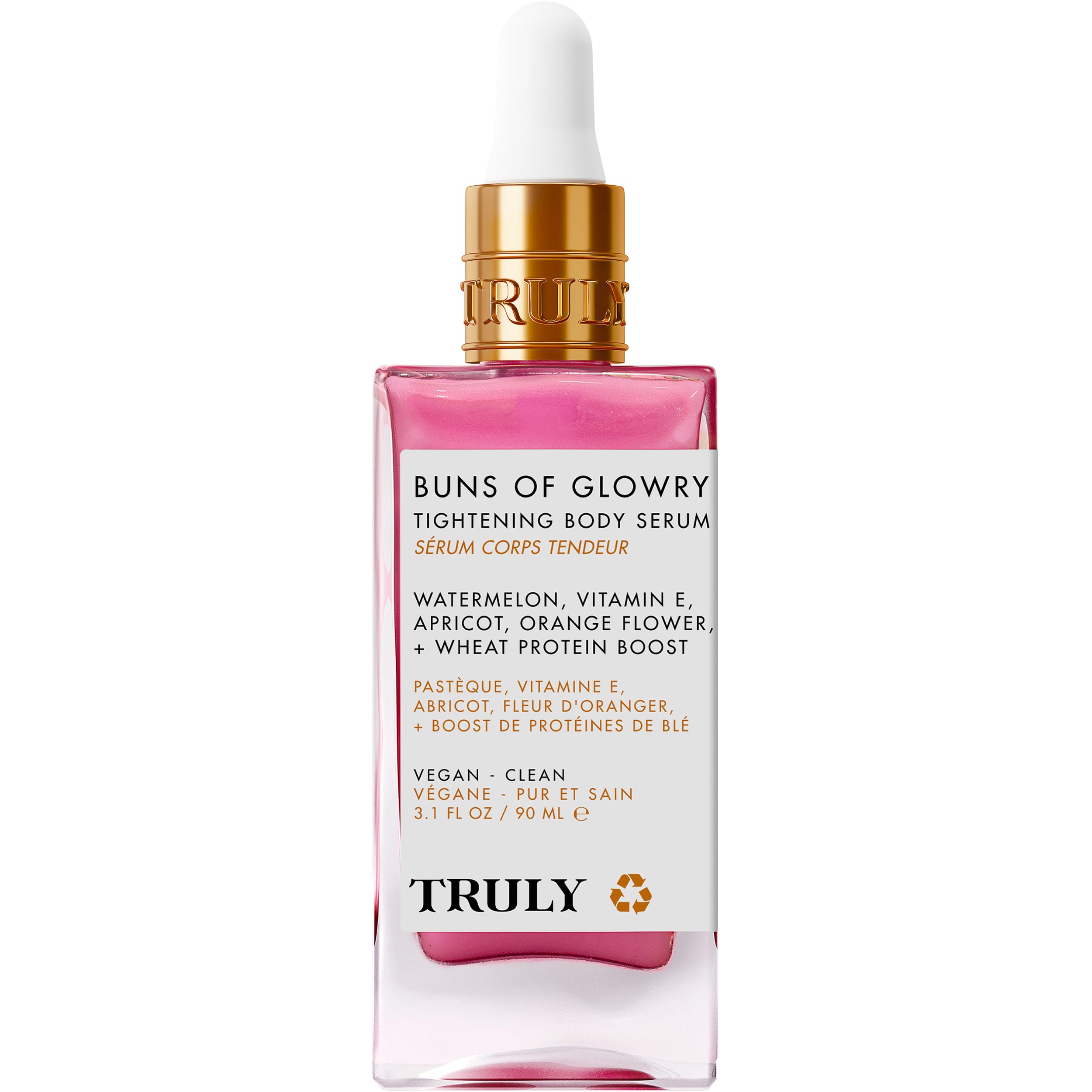 Truly back label close‑up showing how‑to directions and ingredient transparency