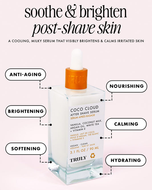 Truly pump dispensing serum with cooling hydration visible