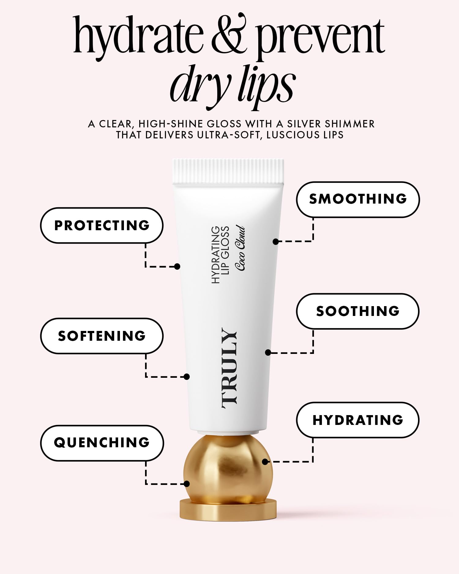 Truly wand applicator dispensing gloss for smooth, easy application