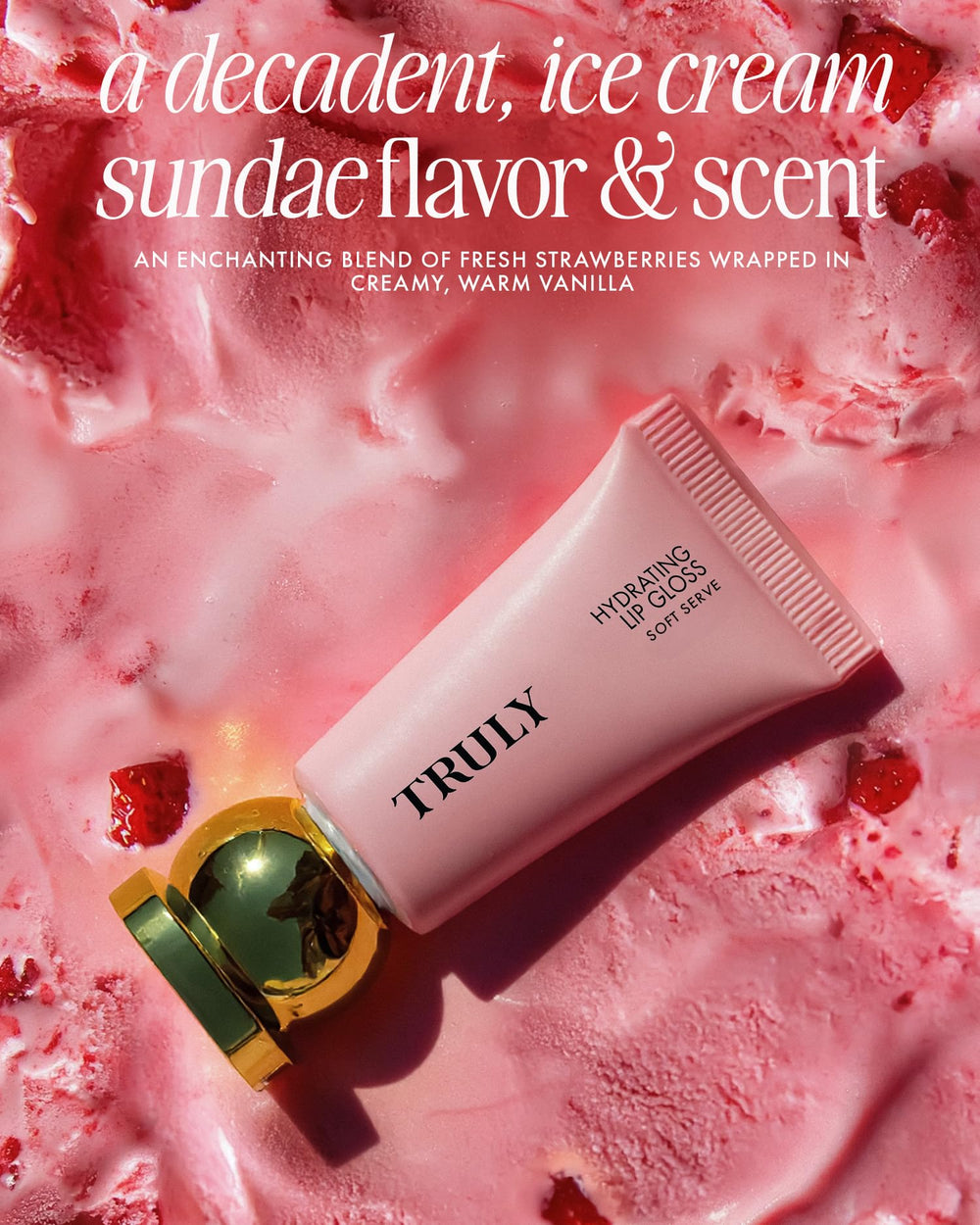 Truly ingredients still life with jojoba oil and shea butter emphasizing nourishment