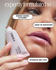 Truly texture swipe showing glossy formula and hydrating smooth finish
