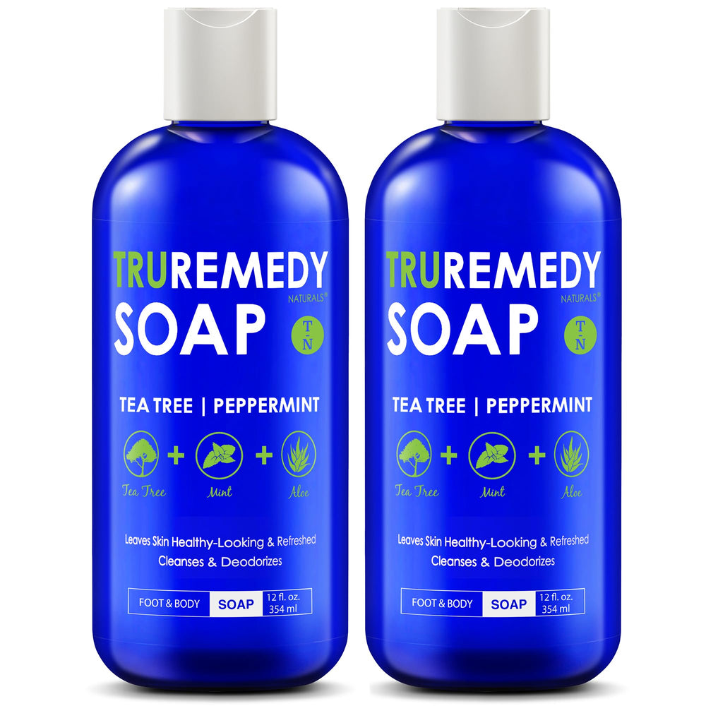Truremedy Naturals front packaging showing two 12oz bottles and clear branding for convenience