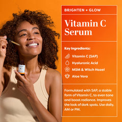 Morning skincare scene with TruSkin Vitamin C applied, enhancing daytime radiance
