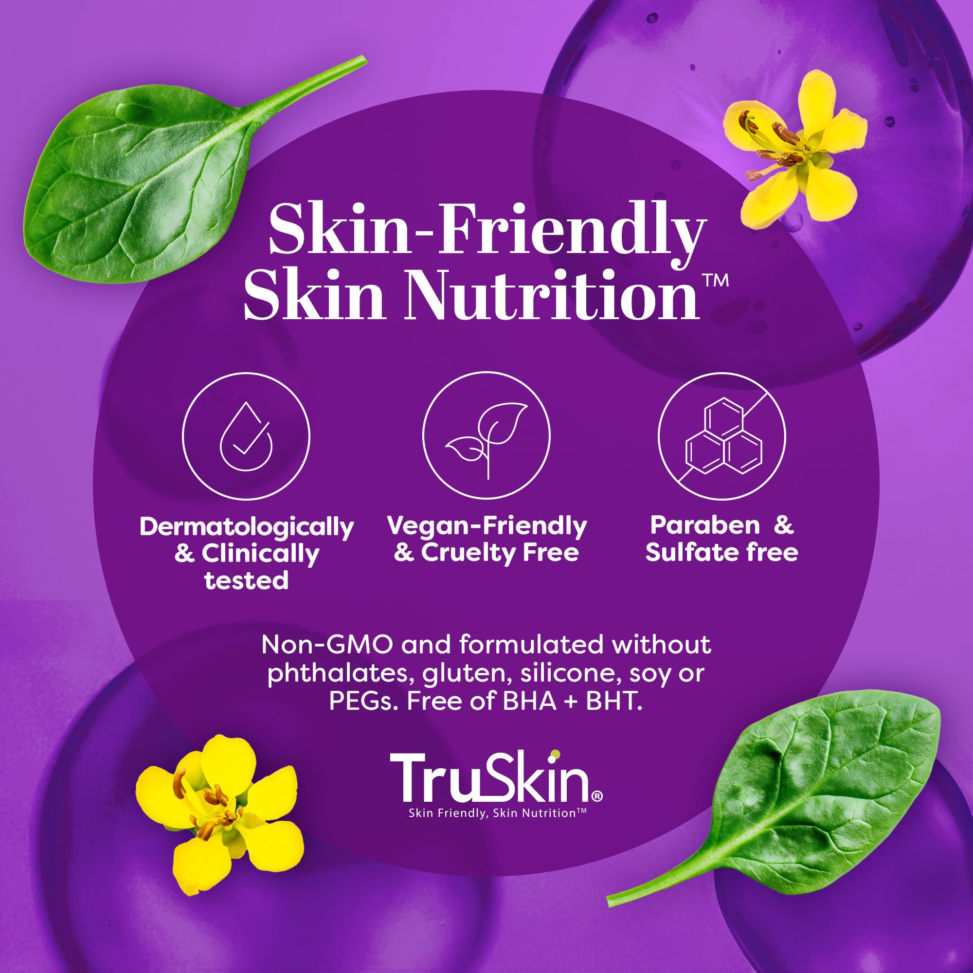 TruSkin serum staged on bathroom shelf for daily routine convenience benefit