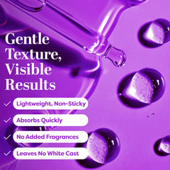TruSkin ingredient layout highlighting niacinamide and hyaluronic acid benefits