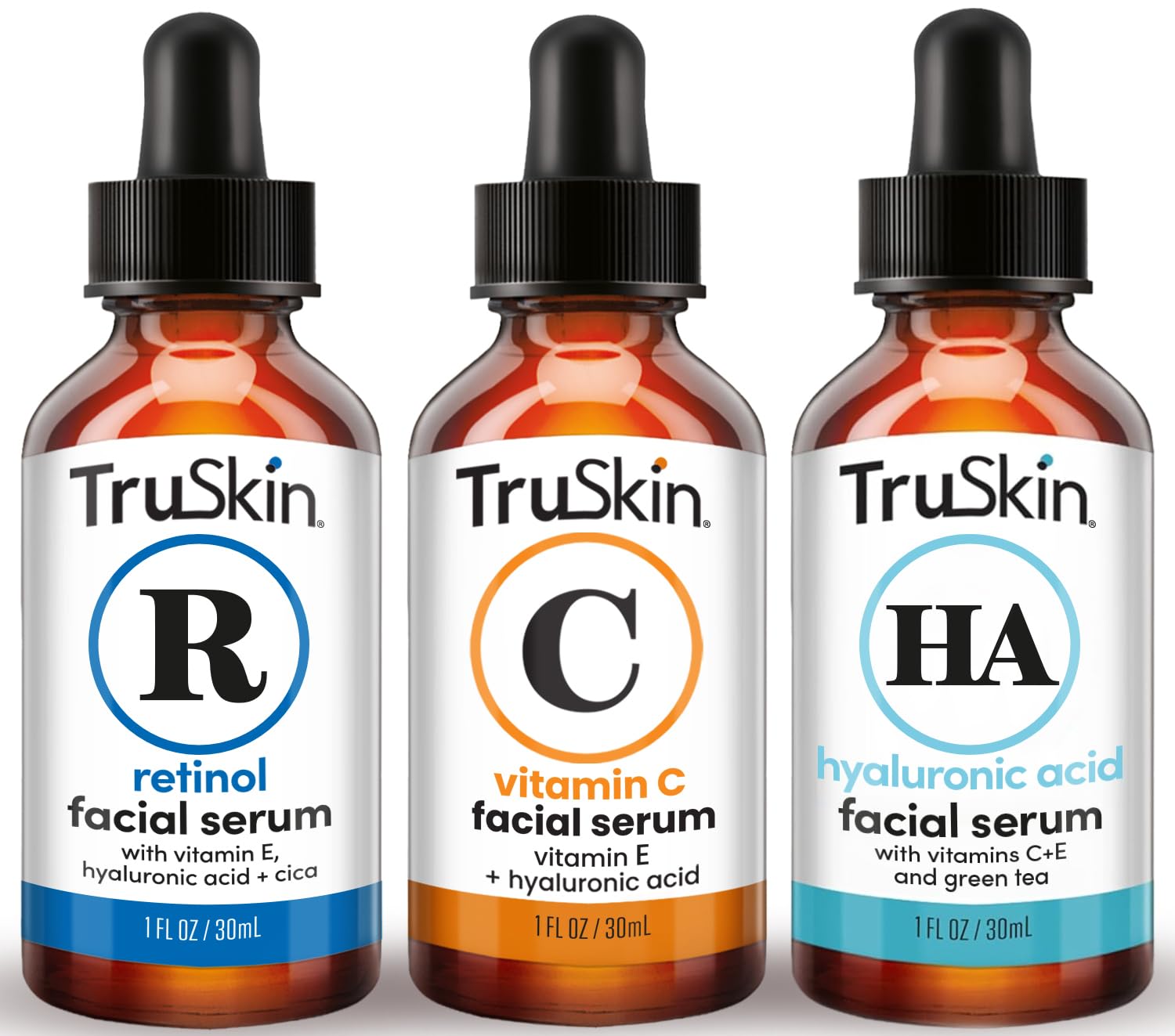 TruSkin packaging back label focused on ingredients list and clean-formula transparency