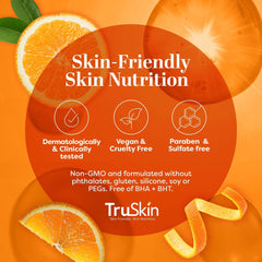 After application on cheek demonstrating TruSkin brightening, smoothing effect