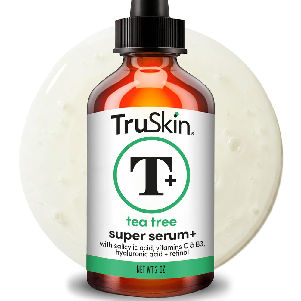TruSkin front bottle view showing clarifying serum and 2 oz size for visible skincare benefits