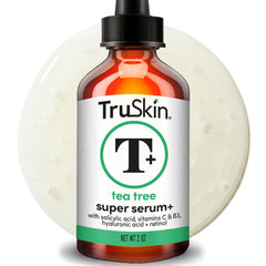 TruSkin front bottle view showing clarifying serum and 2 oz size for visible skincare benefits