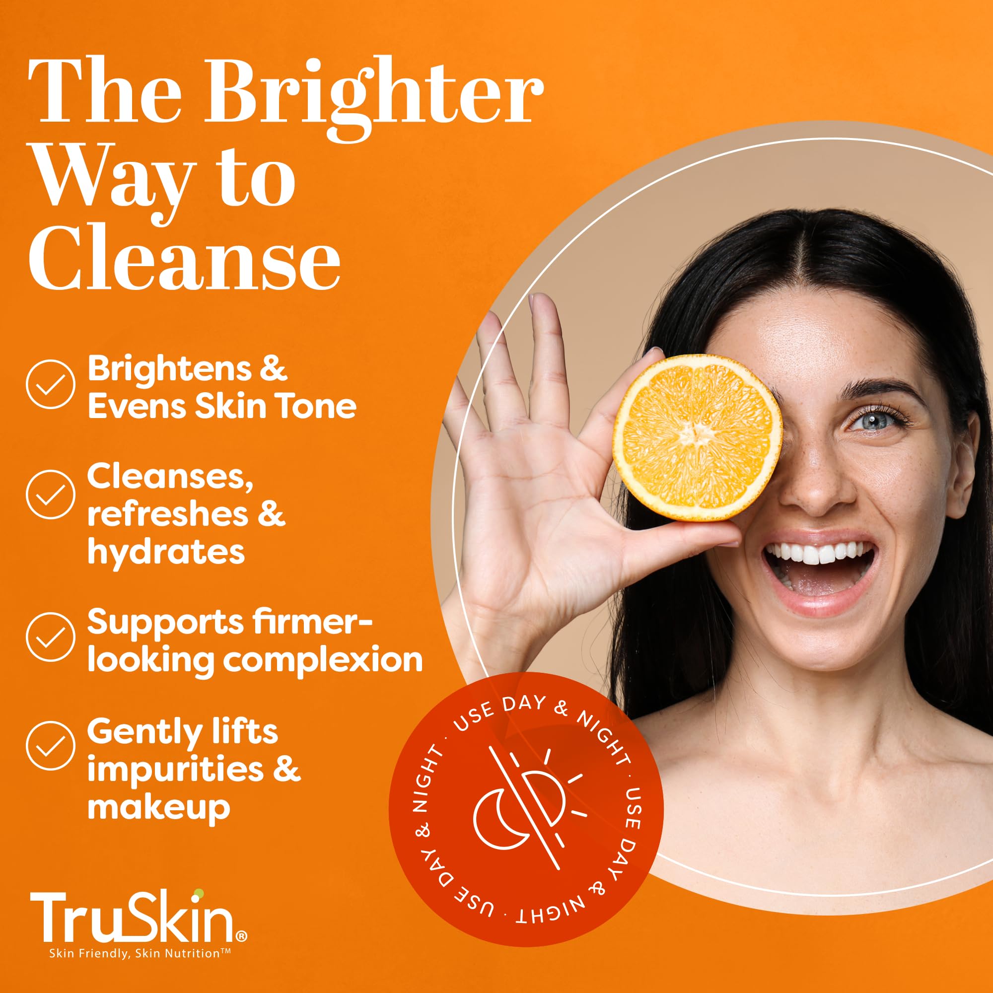 TruSkin creamy foam texture close-up demonstrating gentle lathering and soft cleanse