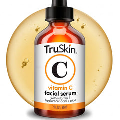 TruSkin bottle front view showing clean packaging and product benefit