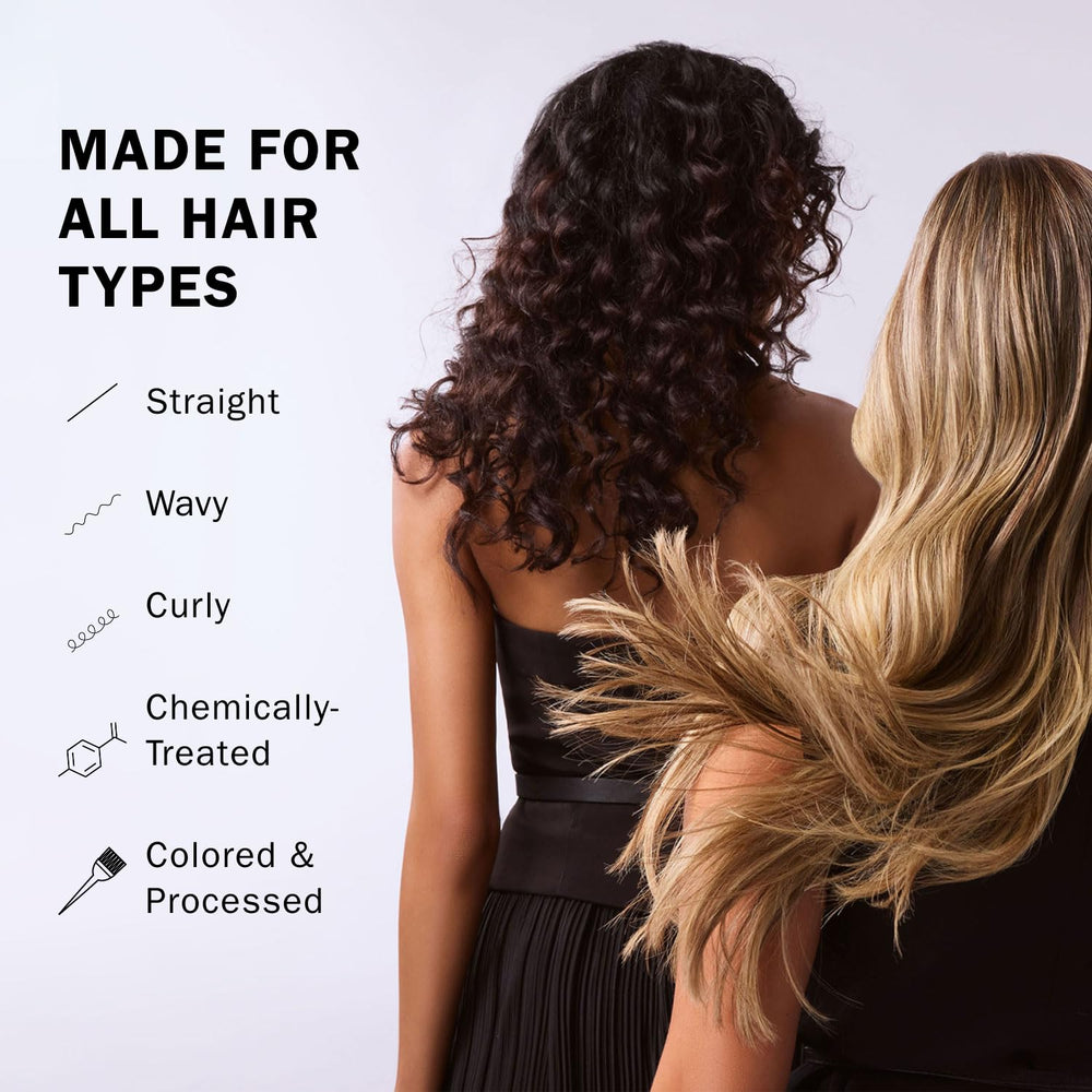 TRUSS applied to damp hair with combing showing detangling and manageability benefit
