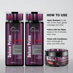 TRUSS dollop of shampoo on a palm showing creamy nourishing texture