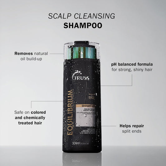 TRUSS back label with ingredients and usage, highlights color-safe formulation