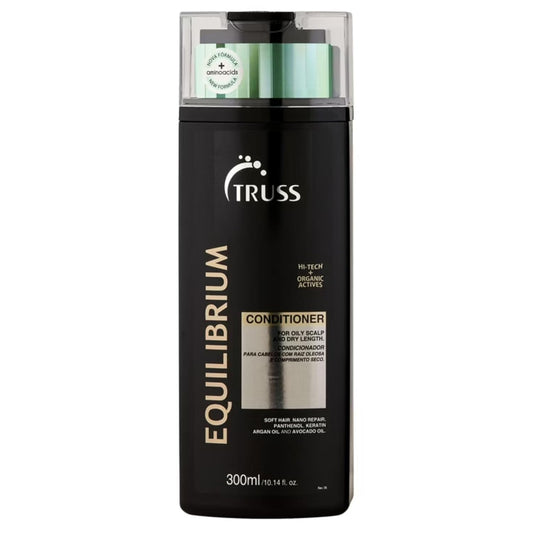 TRUSS Equilibrium front packaging showing bottle and branding for balanced hydration