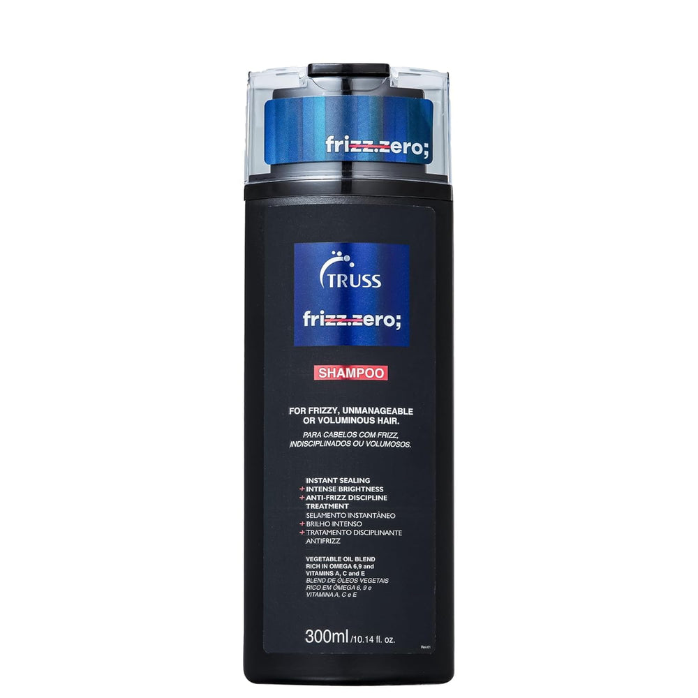 TRUSS front bottle image showing product for sleek frizz control