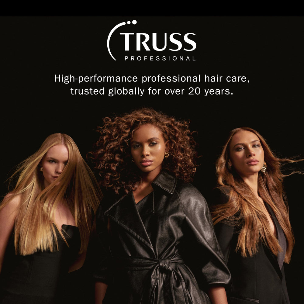 TRUSS Miracle Conditioner on bathroom shelf styling a neat, professional look