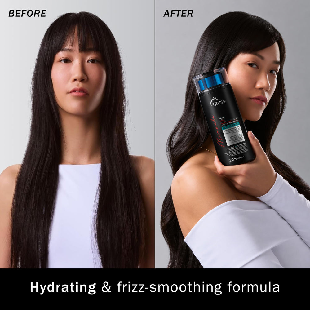TRUSS Miracle Conditioner pump dispensing a measured amount for controlled use
