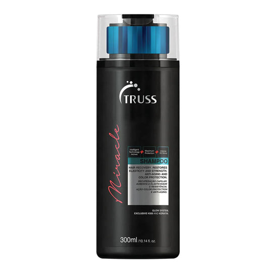 TRUSS shampoo front bottle showing clean design and premium appeal