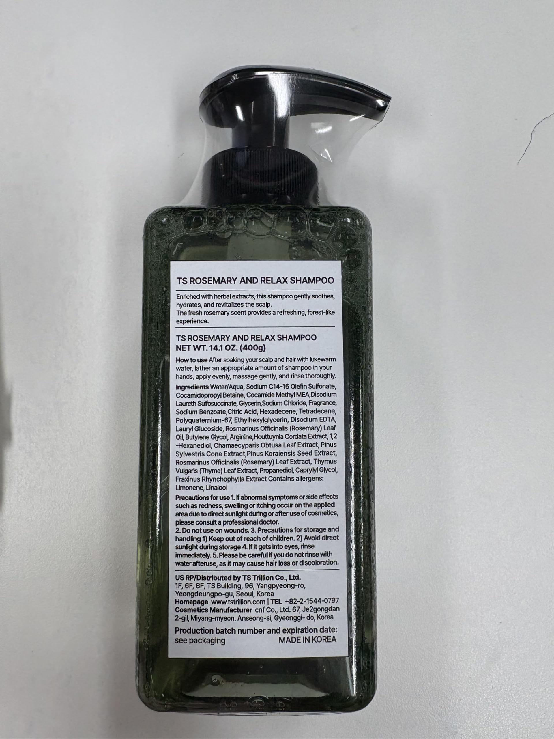 TS SHAMPOO boxed packaging shot showing retail-ready presentation and brand