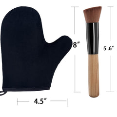 TSAIYI exfoliating glove texture demonstrating gentle prep for smoother, longer-lasting tan