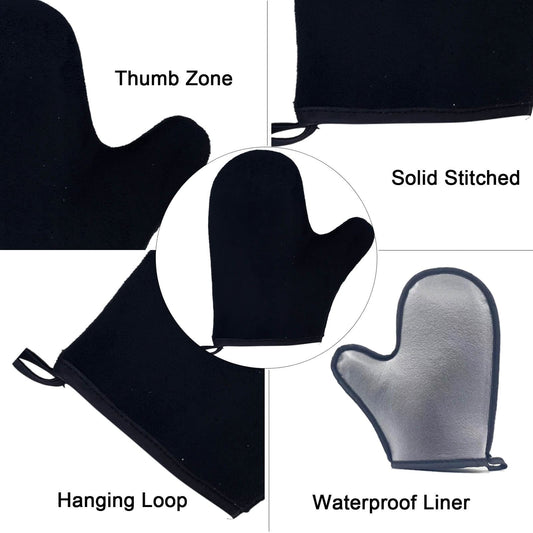 TSAIYI full tanning mitt thumb pocket closeup for controlled, streak-free application