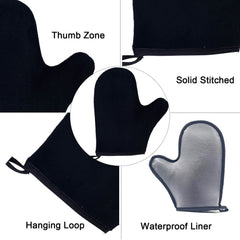 TSAIYI full tanning mitt thumb pocket closeup for controlled, streak-free application