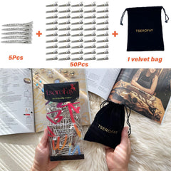 TSEROFAY velvet pouch with clips inside, convenient storage for portability and organization