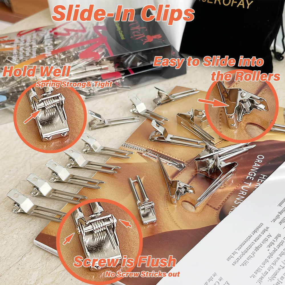 TSEROFAY close-up of double-prong clip detail, showing secure hold and smooth slide