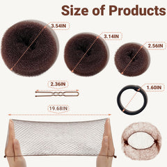 TsMADDTs donut sizes lined up to help choose the right bun