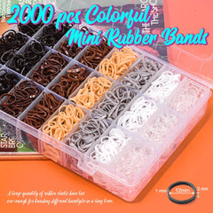 TsMADDTs color closeup showing clear, black, brown and blonde bands for accurate matching