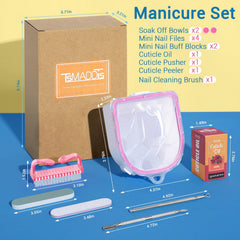TsMADDTs two soak bowls top view illustrating simultaneous hand treatment benefit