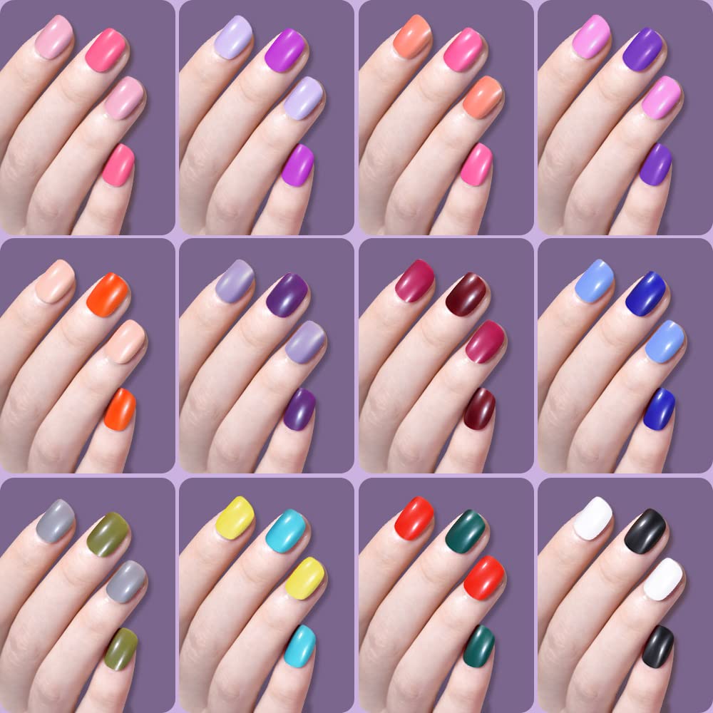 TsMADDTs hands wearing short round nails showing natural look