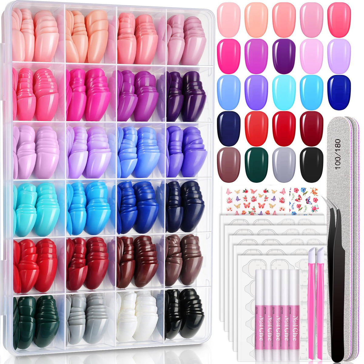 TsMADDTs front packaging showing 24 color assortment and included tools for easy selection