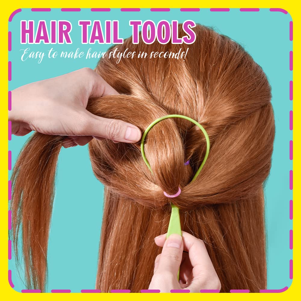 TsMADDTs bands used in a child ponytail demonstrating gentle hold benefit