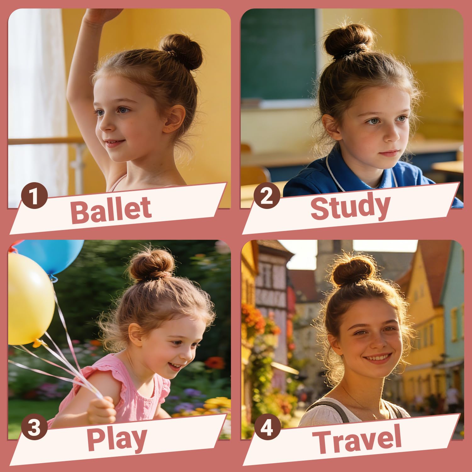 TsMADDTs bun in use on dancer demonstrating secure, neat style