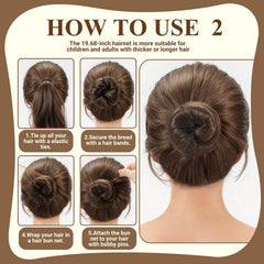 TsMADDTs in use on ballet bun showing neat stage‑ready hairstyle